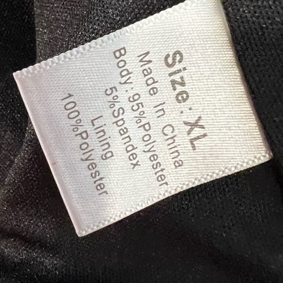 Daisy Fuentes Blazer Jacket Women's XL Black Stretch Single Breasted Open Front - Picture 7 of 7